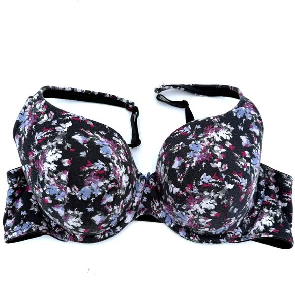 Cacique Floral Lightly Lined T-Shirt Bra Size 42C - Picture 1 of 5
